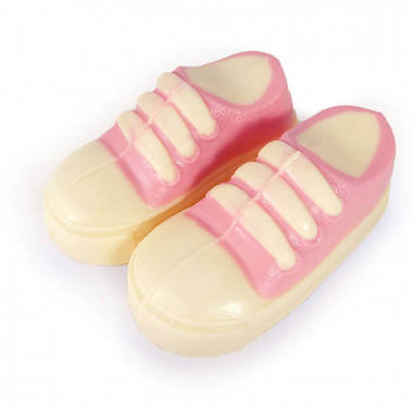 Pinker Baby Schokoladen-Schuh