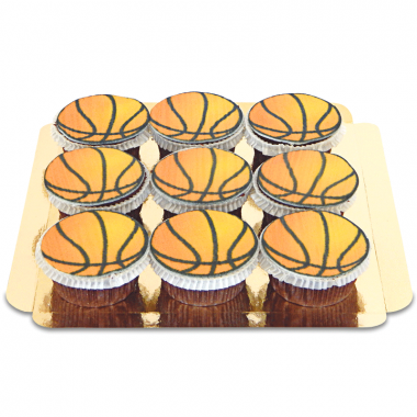 Basketball-Cupcakes, 9 Stück