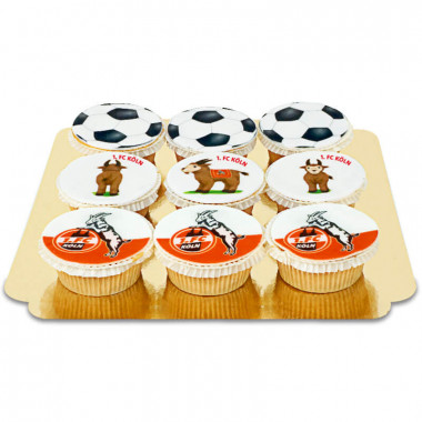 1. FC Köln Cupcakes - Mix (9 Stück)