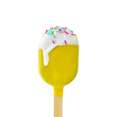 Cake-Popsicle in Gelb (10 Stück)