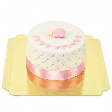 Pinke Baby-Party Torte