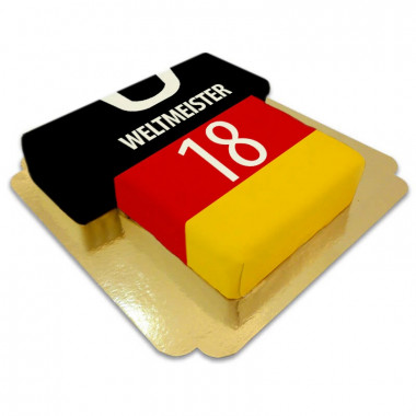 Fußballtrikot-Torte, Deutschland-Fahne