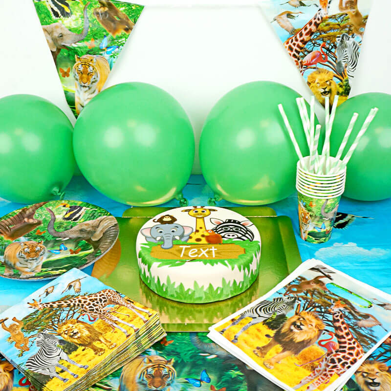 Dschungel Partyset inkl. Torte